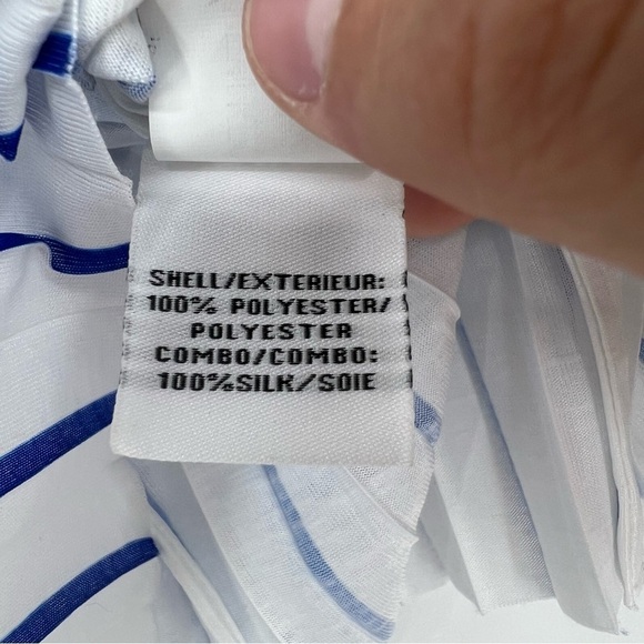 Diane Von Furstenberg DVF Accordion Top Balloon Sleeve Size 0 *Hole* Oversized - Picture 3 of 8